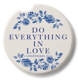 CounterArt and Highland Home Everything in Love Stone Car Coaster