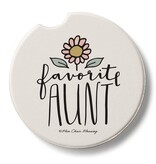 CounterArt and Highland Home Favorite Aunt Stone Car Coaster