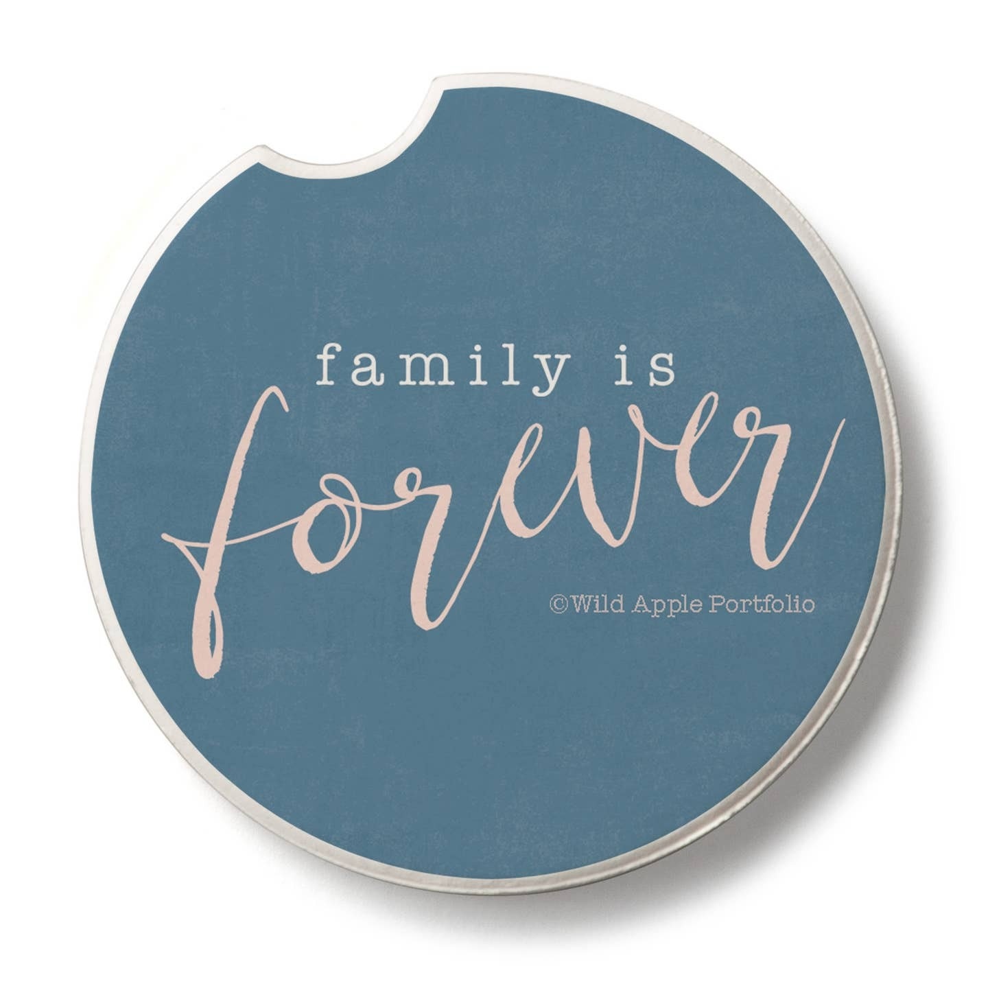CounterArt and Highland Home Forever Family Stone Car Coaster