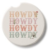 CounterArt and Highland Home Howdy Cowgirl Stone Car Coaster
