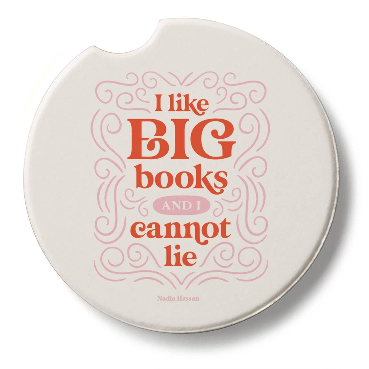 CounterArt and Highland Home I Like Big Books Stone Car Coaster