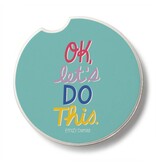 CounterArt and Highland Home Let's Do This Stone Car Coaster