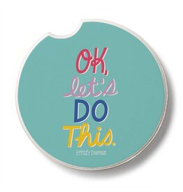 CounterArt and Highland Home Let's Do This Stone Car Coaster