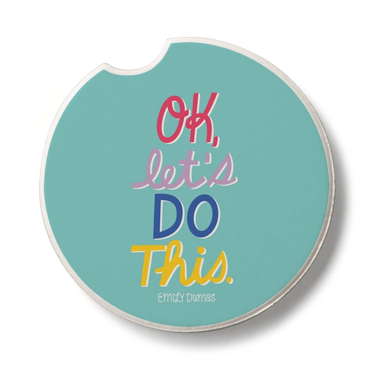 CounterArt and Highland Home Let's Do This Stone Car Coaster