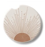CounterArt and Highland Home Mocha Sunrise Stone Car Coaster