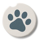 CounterArt and Highland Home Printed Paw Stone Car Coaster