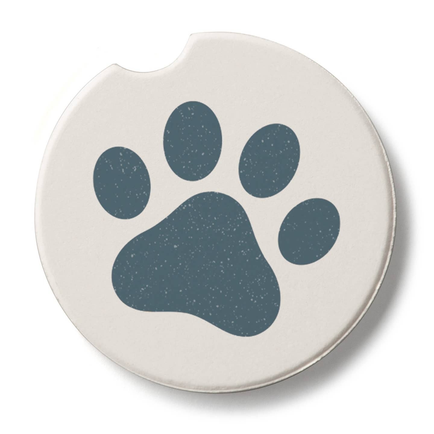 CounterArt and Highland Home Printed Paw Stone Car Coaster
