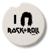 CounterArt and Highland Home Rock & Roll Stone Car Coaster