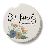 CounterArt and Highland Home Serene Family Stone Car Coaster