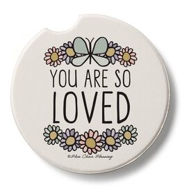 CounterArt and Highland Home So Loved Stone Car Coaster