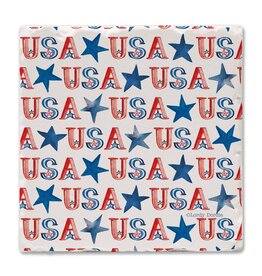 CounterArt and Highland Home USA Repeat Single Absorbent Tumbled Tile Coaster