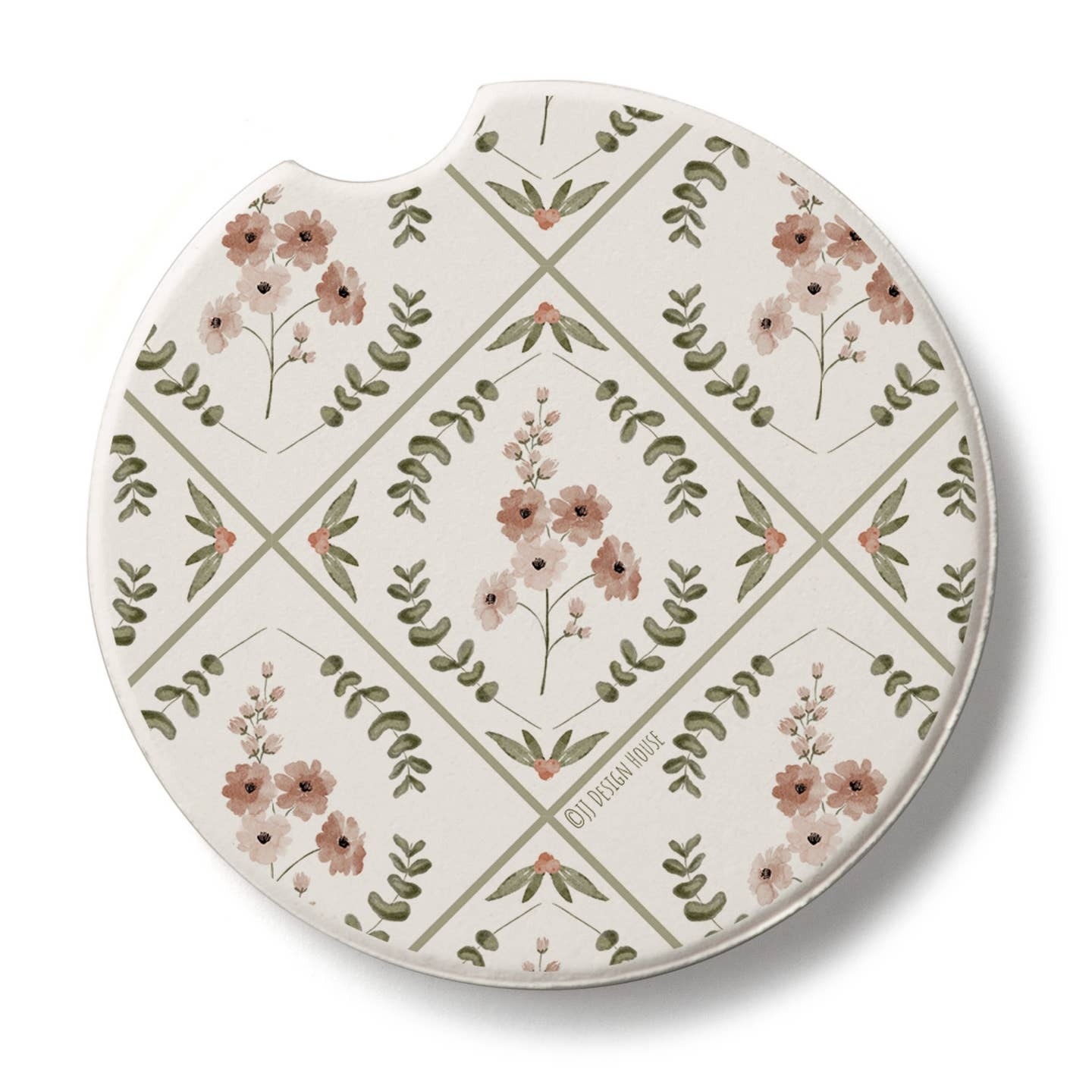 CounterArt and Highland Home Wildflowers Stone Car Coaster