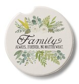 CounterArt and Highland Home Family Always Absorbent Stone Car Coaster