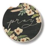 CounterArt and Highland Home Pray Stone Car Coaster