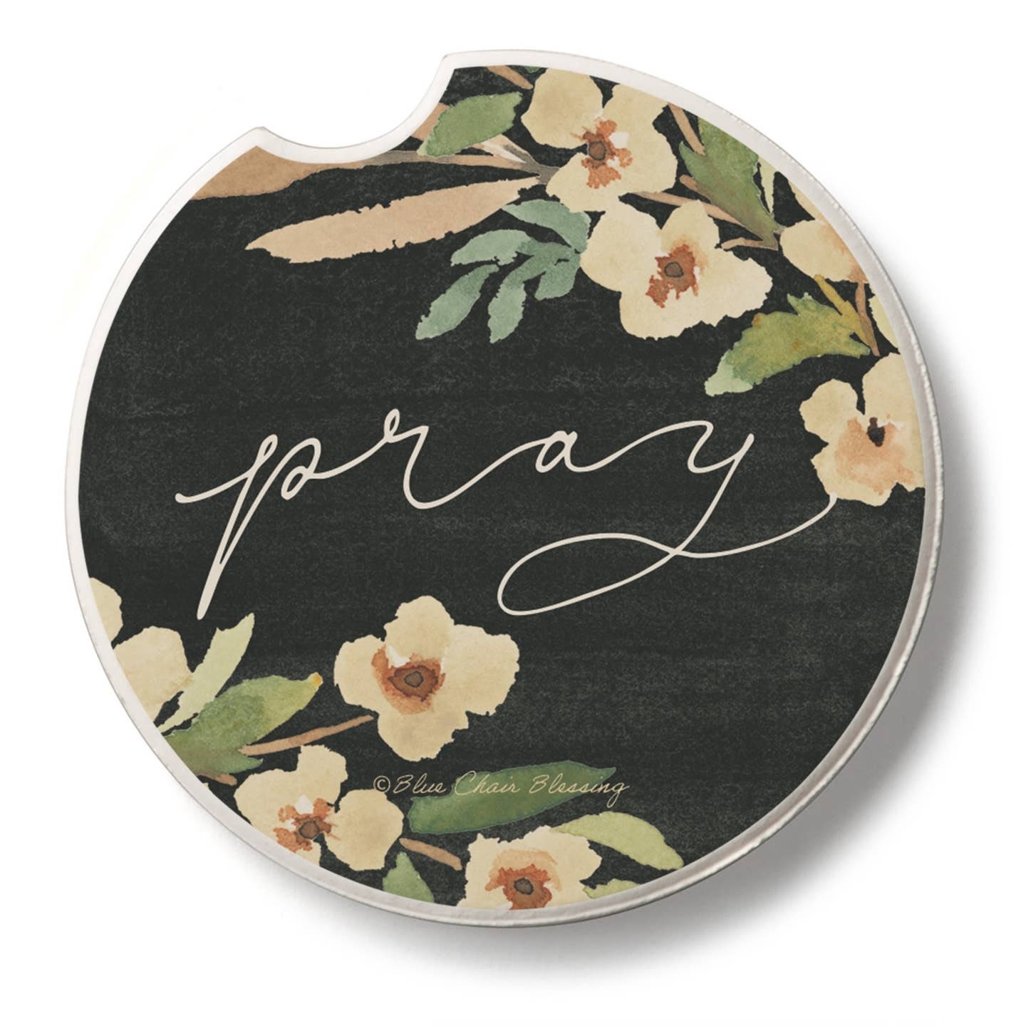 CounterArt and Highland Home Pray Stone Car Coaster