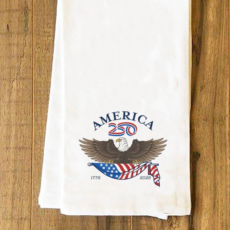 America250 Eagle Tea Towel