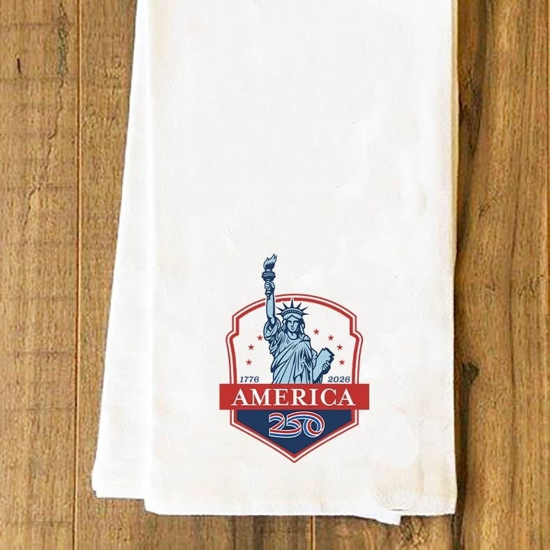 America250 Statue of Liberty Tea Towel