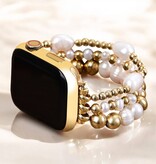 Cape Diablo Golden Freshwater Pearl Stretch Apple Watch Strap