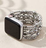 Cape Diablo Platinum Demure Stretch Apple Watch Strap