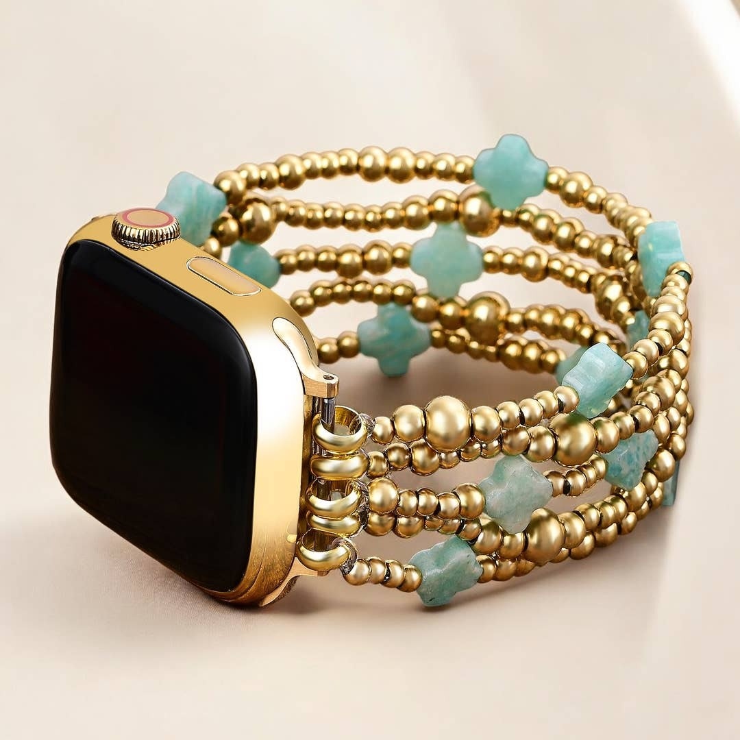 Cape Diablo Serene Blue Cross Stretch Apple Watch Strap