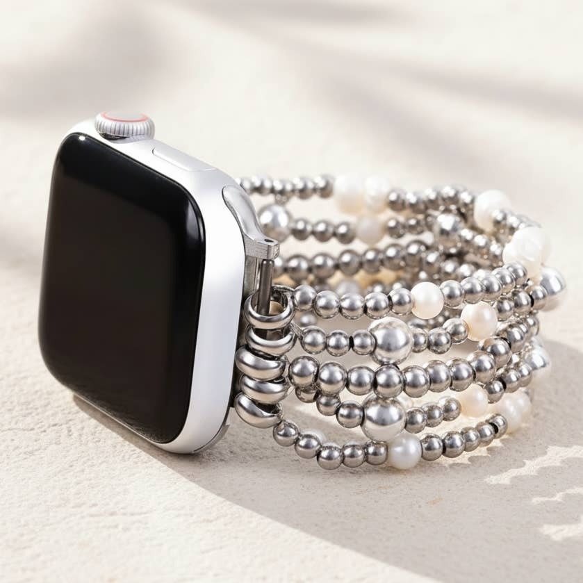 Cape Diablo Shimmering Pearl Stretch Apple Watch Strap