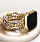 Cape Diablo Sterling Gold Stretch Apple Watch Strap