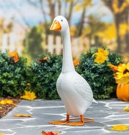 Evergreen Giddy the Porch Goose Statue, Metal, 21"H