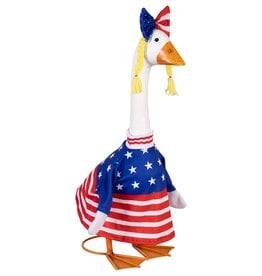 Evergreen Patriotic Dress Porch Goose Outfit