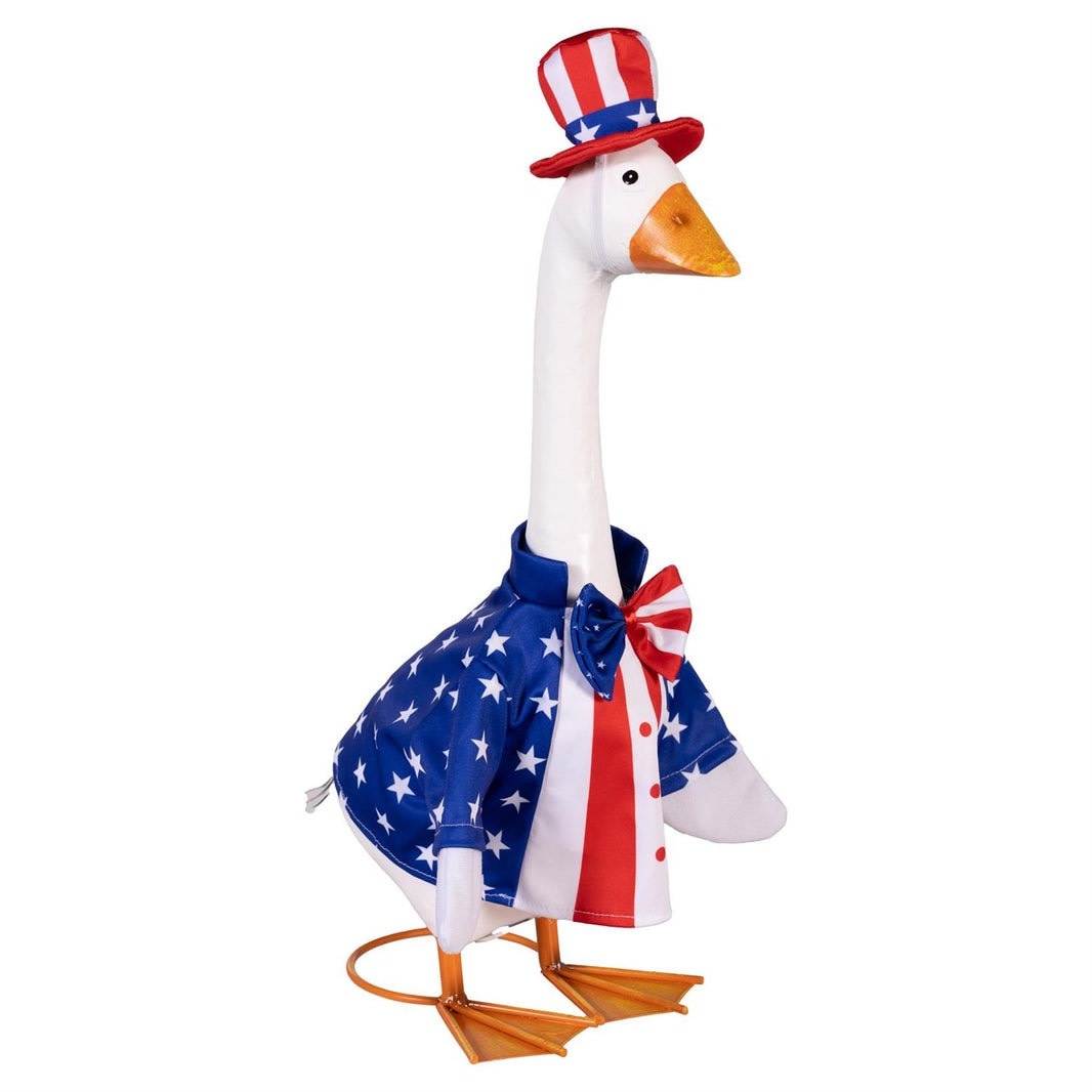 Evergreen Patriotic Suit Porch Goose Outfit