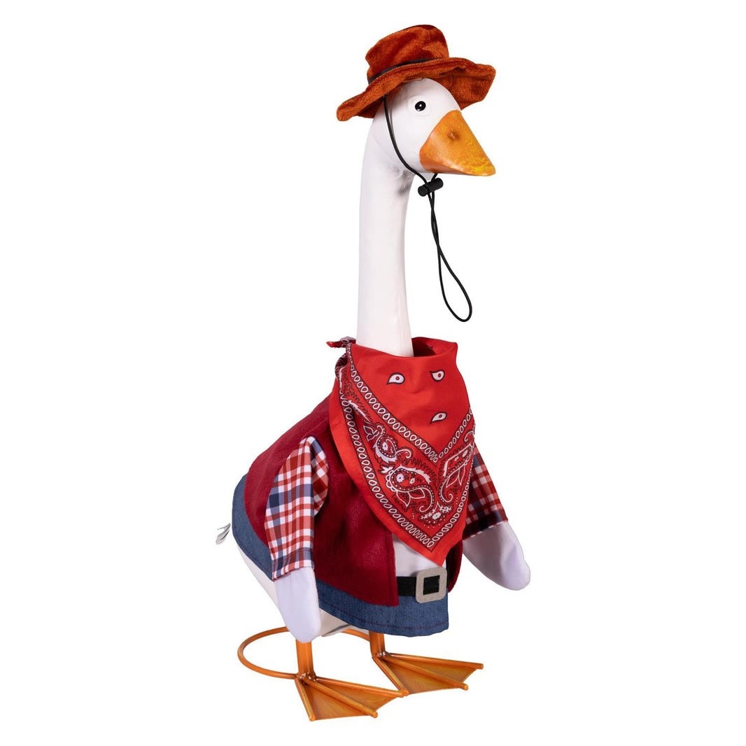 Evergreen Wild West Porch Goose Outfit