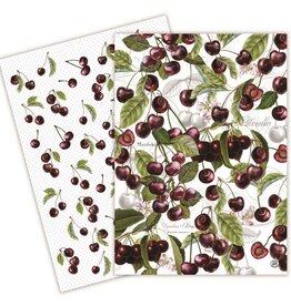 Michel Design Works MDW Dark Cherry Kitchen Towel Set of 2