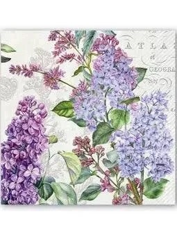 Michel Design Works MDW French Lilacs Cocktail Napkin
