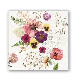 Michel Design Works MDW Pressed Flowers Cocktail Napkin
