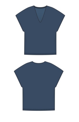 Liverpool Los Angeles cloudwear dolman capsleeve v-neck top