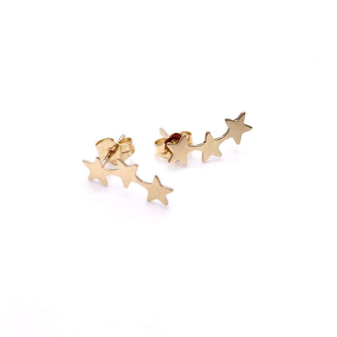 Erin Gray Teen Stud No 1 in 14k gold-filled triple star