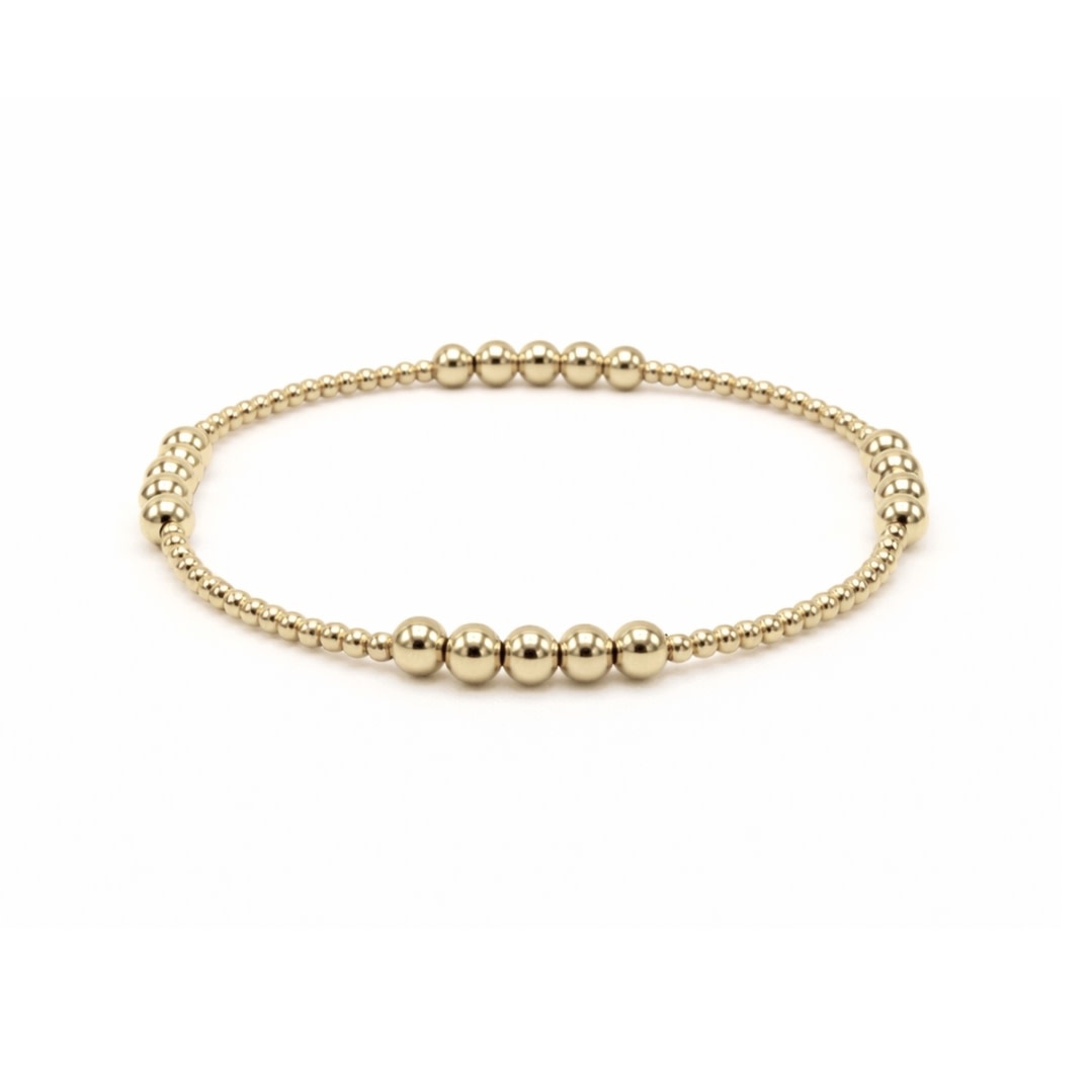 Erin Gray The Hamptons 2x4 14k Gold-Filled Beaded Bracelet