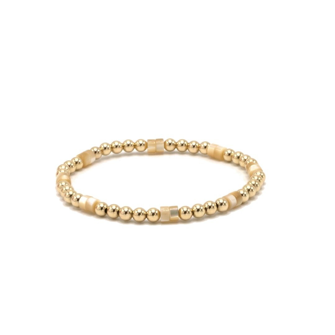Erin Gray The Heishi Natural Stone & 14k Gold-Filled Waterproof Bracelet