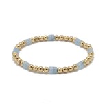 Erin Gray The Heishi Aquamarine & 14k Gold-Filled Waterproof Bracelet