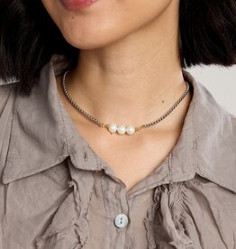 Cobblestone Living Shelby Three Strand pearl Necklace