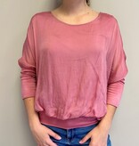 Cobblestone Living Coral Cassandra Italian Silk Top