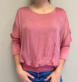 Cobblestone Living Coral Cassandra Italian Silk Top