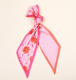 FLEURISH Twirl & Tie Scarf Accessory-Poppin' Petals Hot Pink