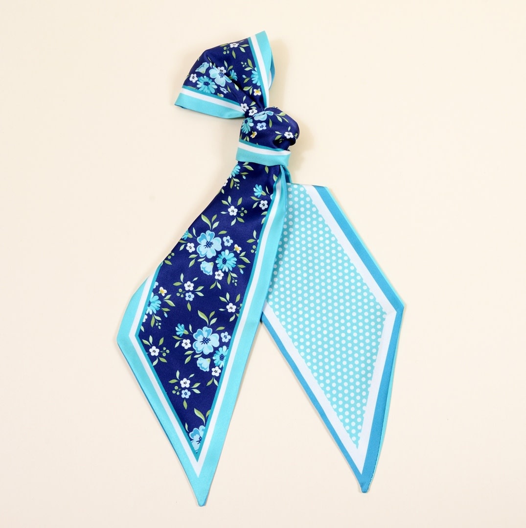 FLEURISH Twirl & Tie Scarf Accessory-Endless Daydream Navy