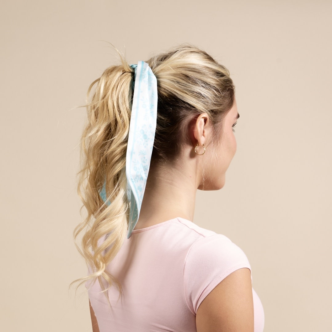 FLEURISH Twirl & Tie Scarf Accessory-Something Blue