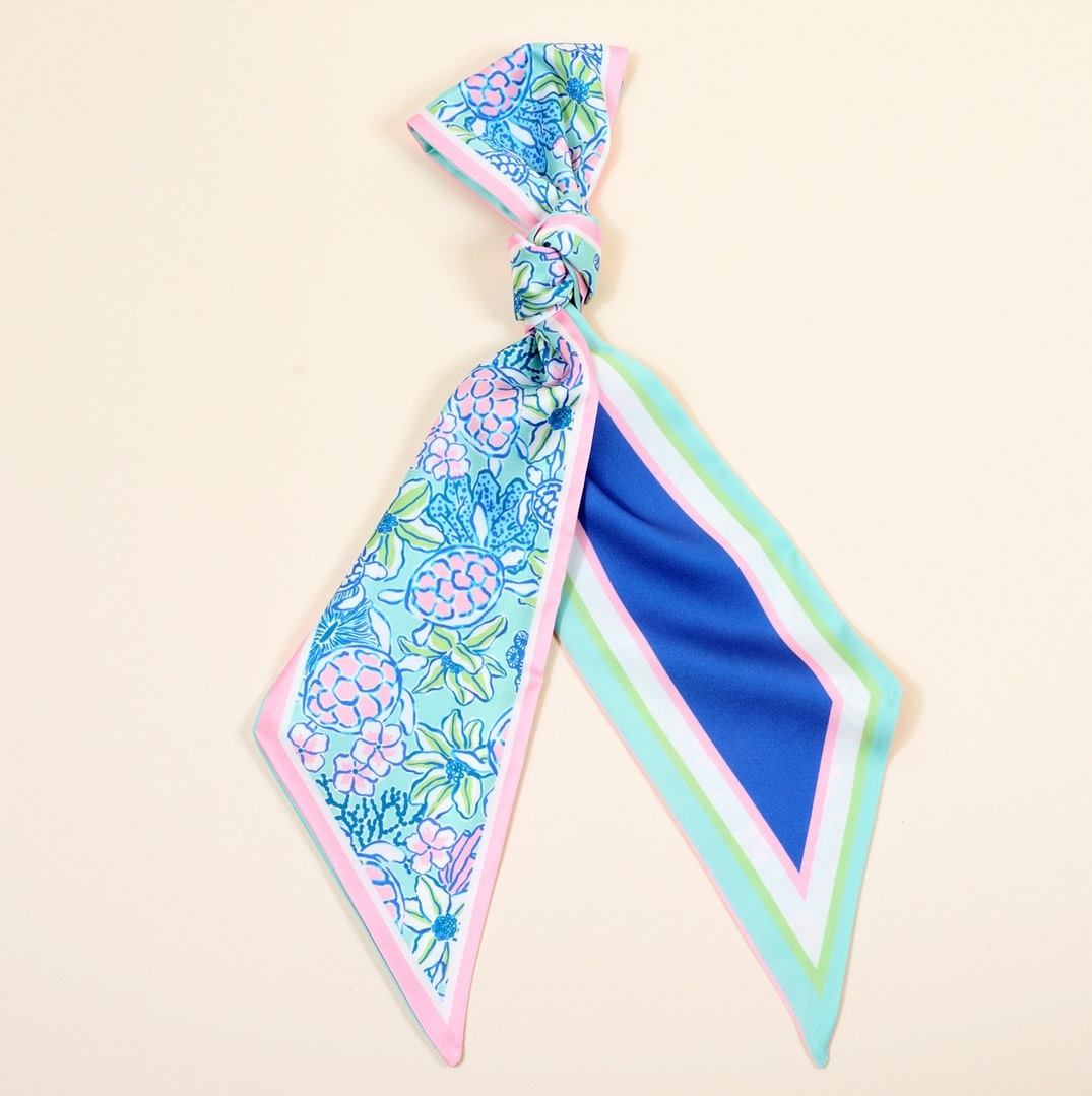 FLEURISH Twirl & Tie Scarf Accessory-Coastal Cove