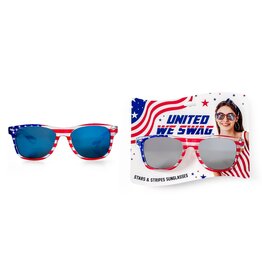DM Merchandising Patriot Pride Mirrored Sunglasses
