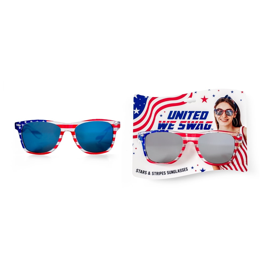 DM Merchandising Patriot Pride Mirrored Sunglasses
