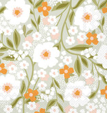 Boston International Paper Cocktail Napkins 20 Ct Floral Haven Sage