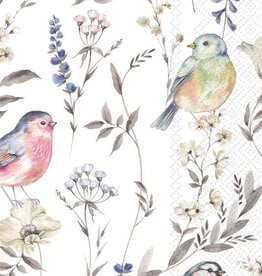 Boston International Paper Guest Towels 16 ct Softly Faded Birds
