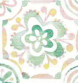 Boston International Paper Cocktail Napkins 20 Ct Colored Tile